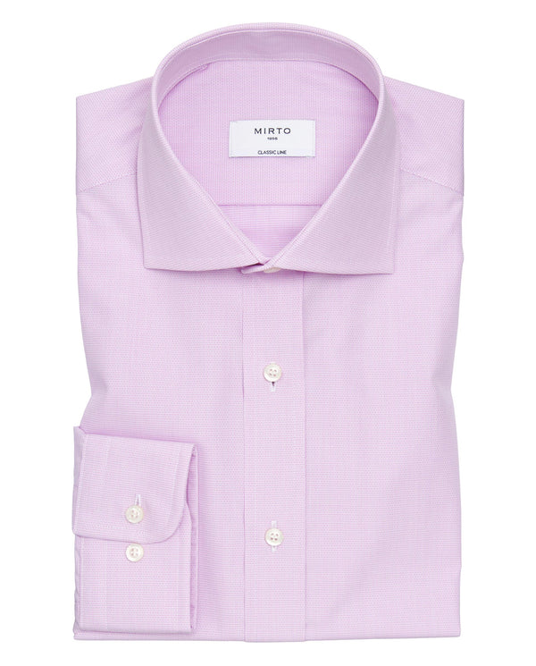 Camisa de vestir de algodón rosa by MIRTO
