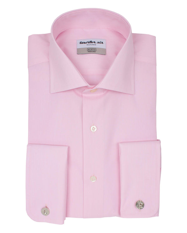 Camisa tervilor sir fil a fil rosa