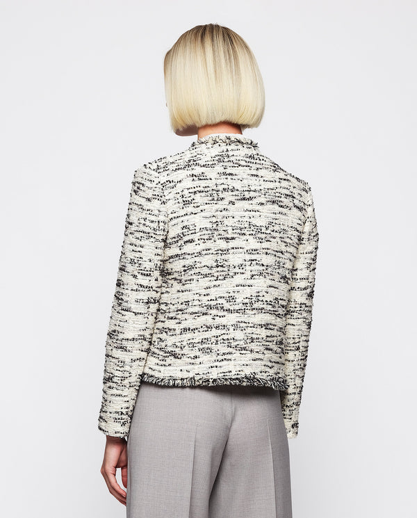 Chaqueta tweed blanca y negra by MIRTO