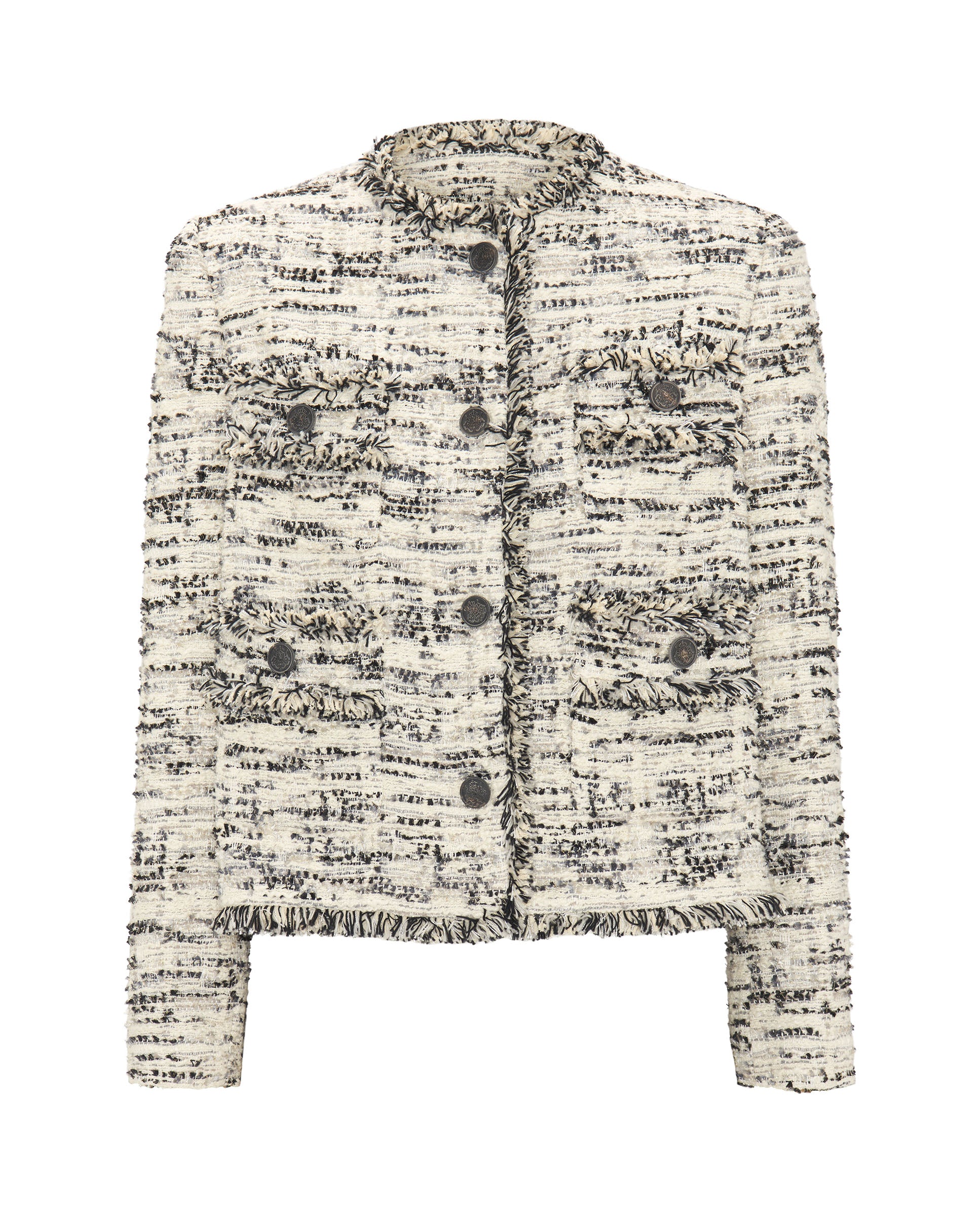 Chaqueta tweed blanca y negra by MIRTO