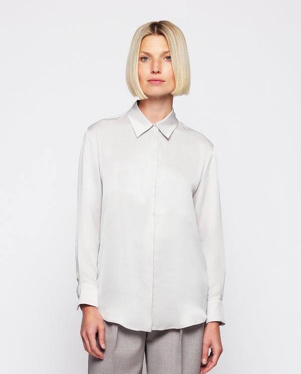 Blusa gris perla by MIRTO