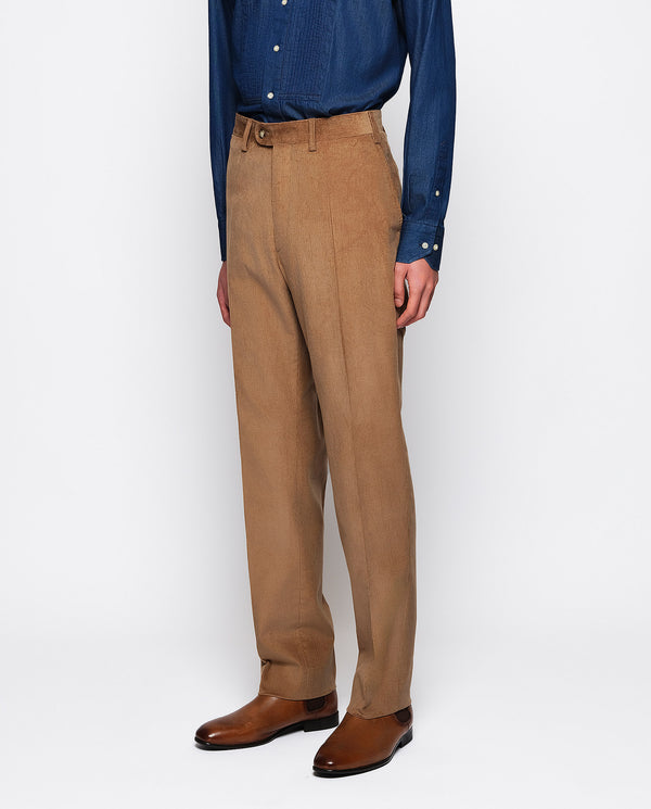 Pantalón vestir camel de micropana