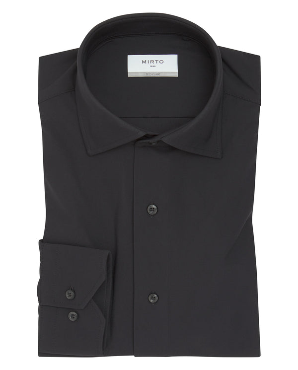 Camisa vestir regular fit "performance" negro by M