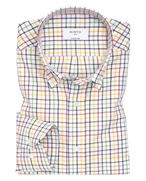 Camisa casual cuadros multicolor de algodón by MIR