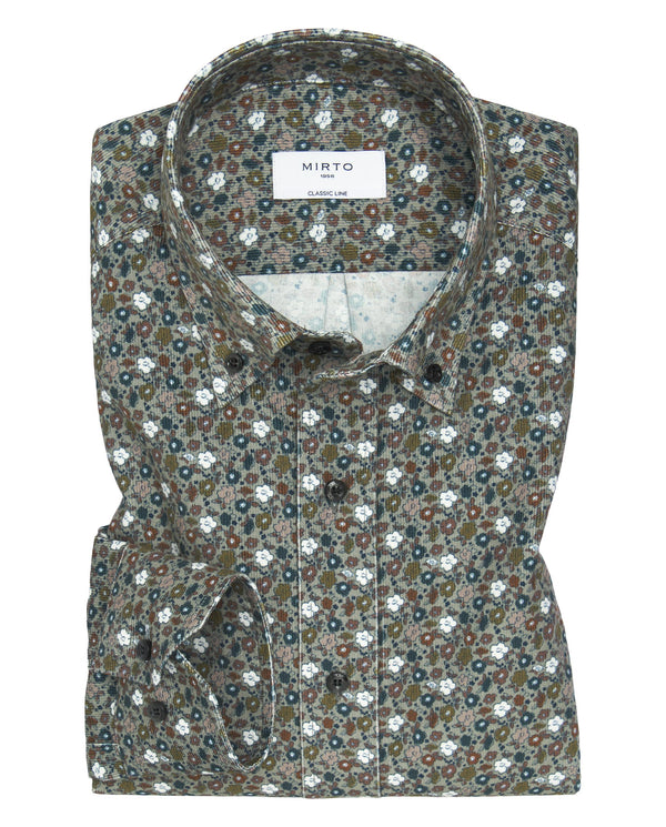 Camisa casual micropana estampado floral by MIRTO