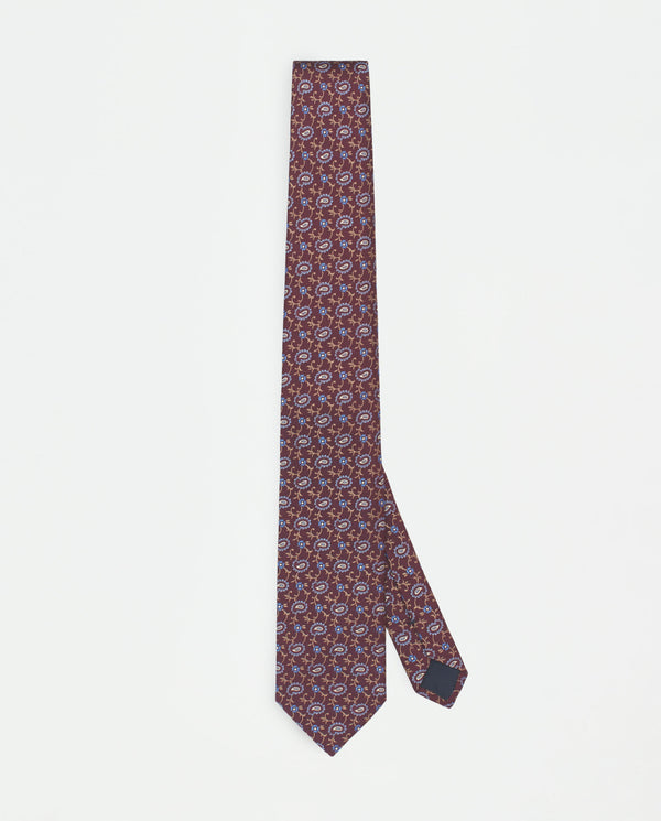 Corbata jacquard estampada seda natural by MIRTO