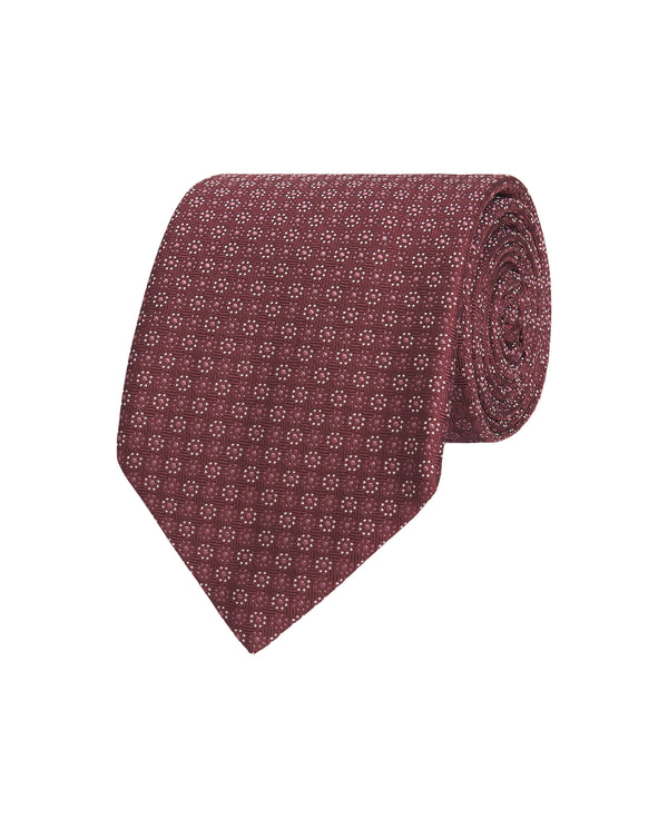 Corbata jacquard estampada seda natural by MIRTO