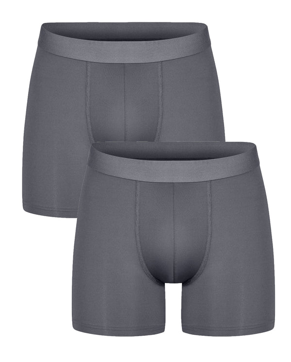 2-PACK BOXER BRIEF ACTIVE IRON GREY