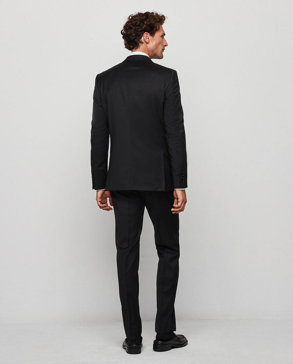 Traje "travel suit" lana super 100's negro big&tall