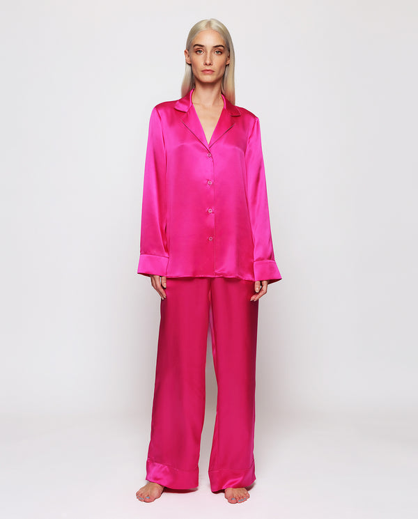 Pijama de seda rosa by MIRTO