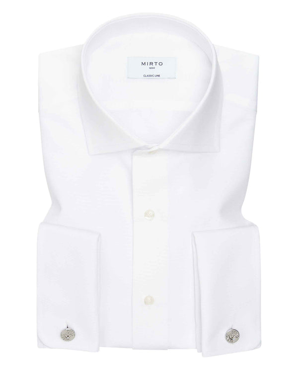 Camisa de vestir de algodón blanca by MIRTO