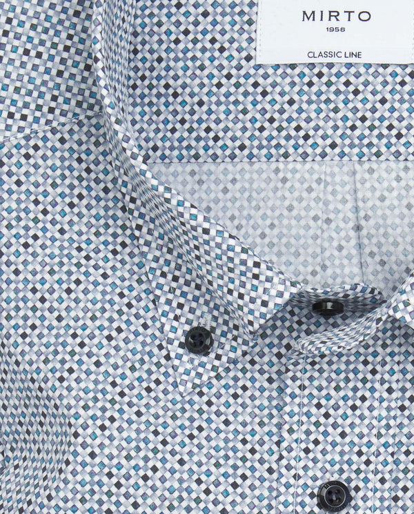 Camisa casual de algodón estampada by MIRTO