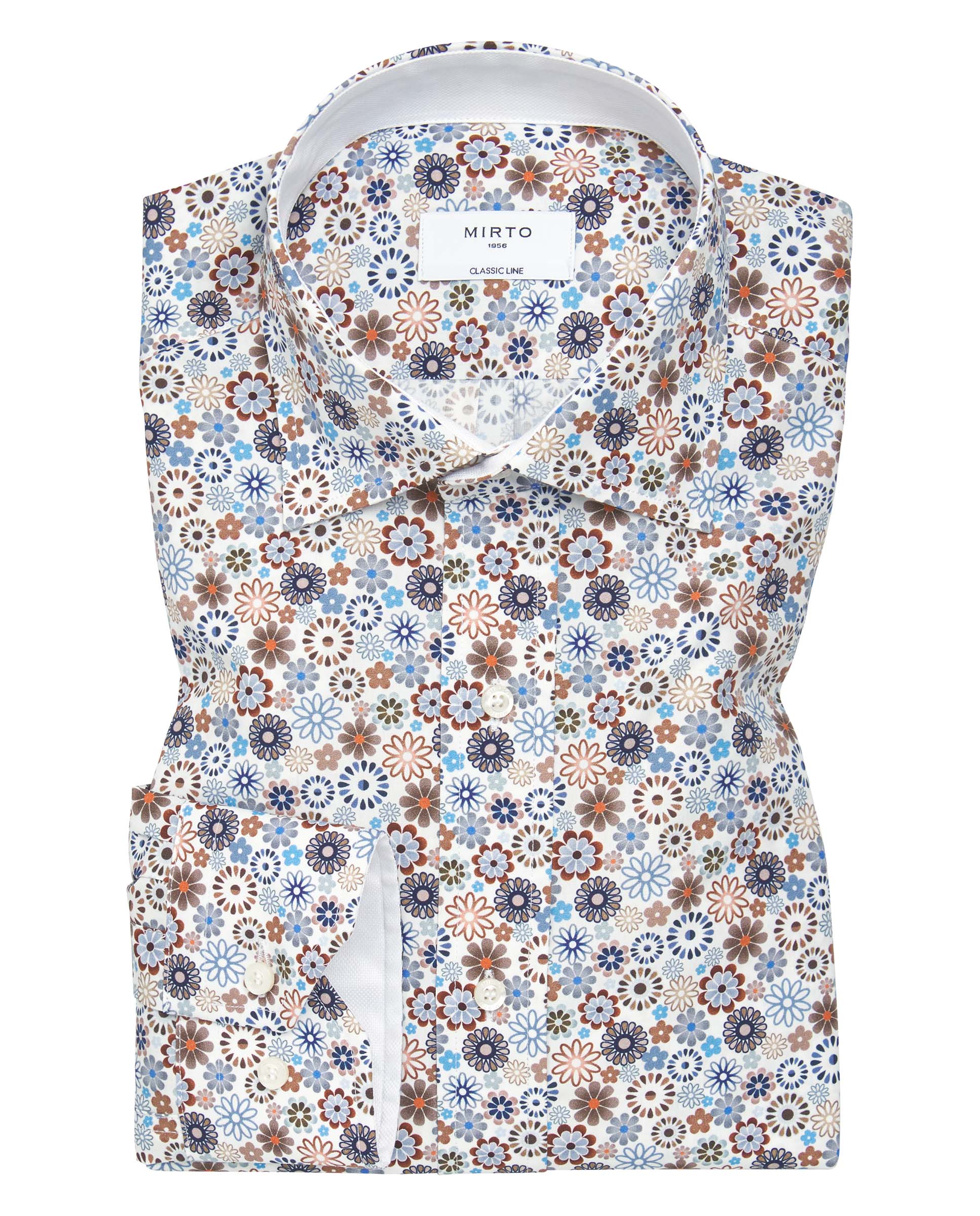 Camisa casual de algodón estampado floral by MIRTO