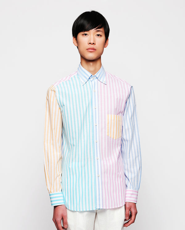 Camisa casual de Algodón patchwork multicolor by M