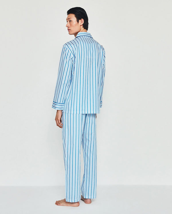 Pijama largo rayas azules by MIRTO