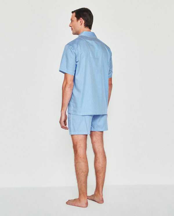 Pijama corto rayas azul royal by MIRTO