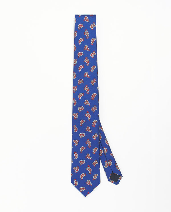 Corbata twill estampado paisley azul marino by MIR