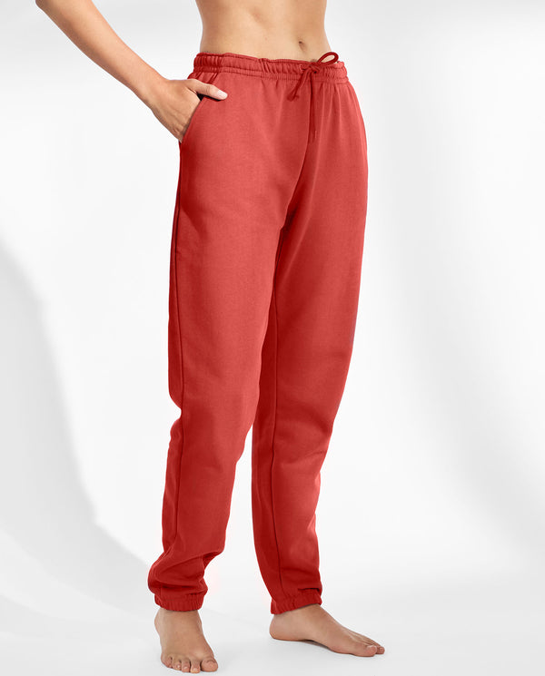 Pantalón Jogger algodón orgánico rojo