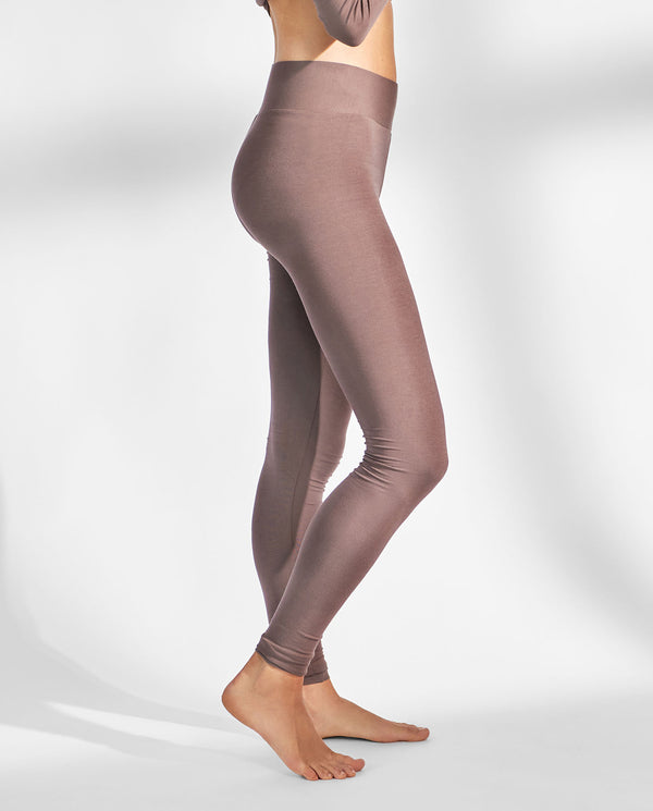 Leggings modal elástico marrones